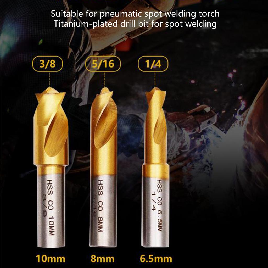 Набор сверл HSS CO Cobalt для закаленных металлов, сверла для удаления точек сварки, сверла с титановым покрытием