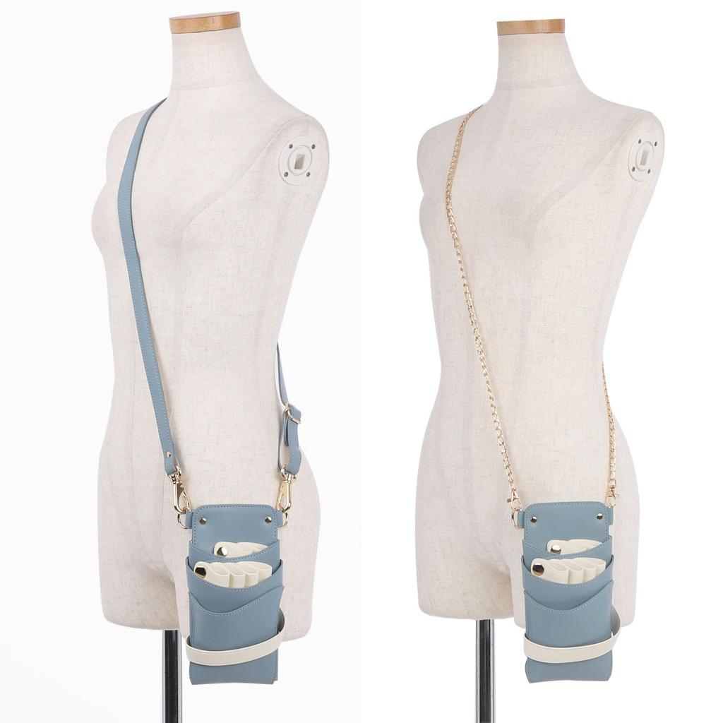 DEEDS Роскошный Стиль Sienna Чехол для Ножниц с Bluegrass x Держатели для Парикмахеров и Триммеров Цепочка, Слоновая Кость, 4-6 Ножниц,