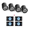 Car Interior Epoxy Logo Sticker Metal Wheel Tire Valve Cover For Volkswagen GTI Golf R Passat CC Lavida Sagitar Scirocco Tiguan
