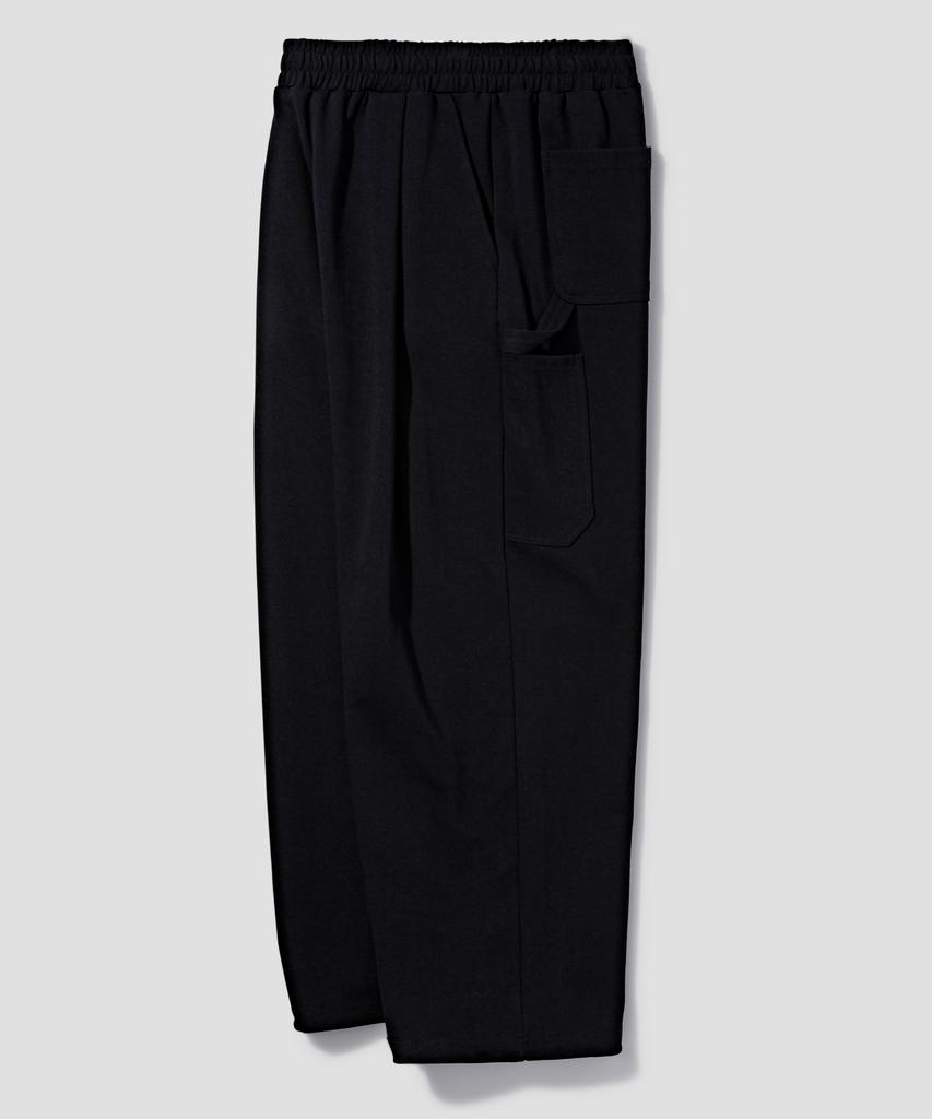 AGOD Carpenter Daimaru Sweat Wide Pants [Black]