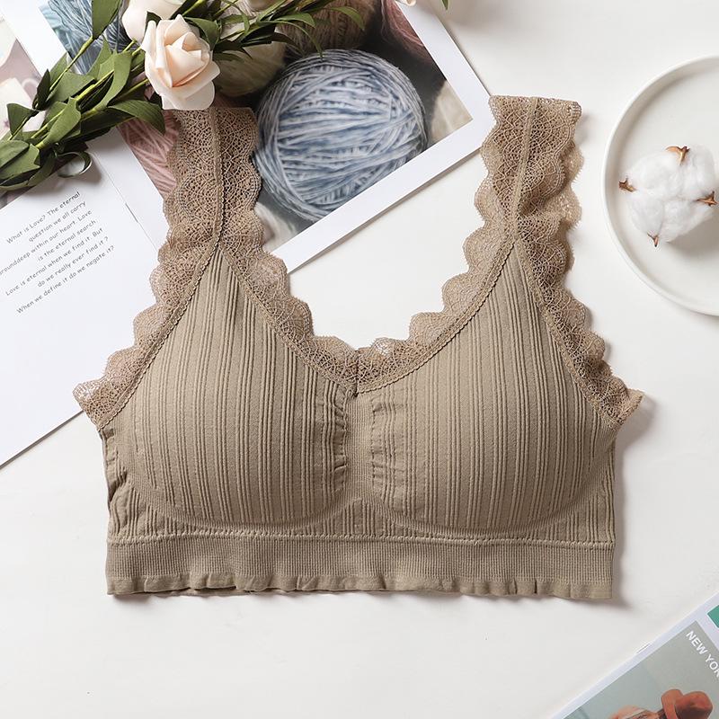 Best-Selling Lace V-Neck Spaghetti Strap Sports Bra for Women