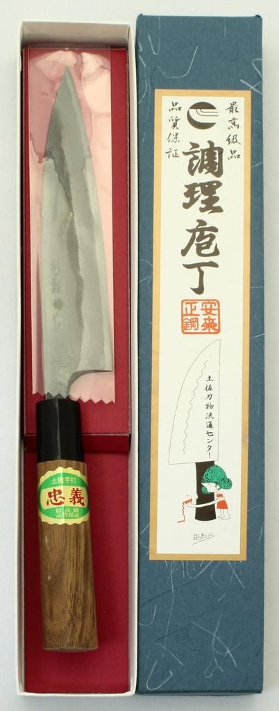 Центр дистрибуции ножей Tosa Knives Нож Tosa, черный нож Uchi Yanagiba, вороненая сталь 1 150 мм Нет.