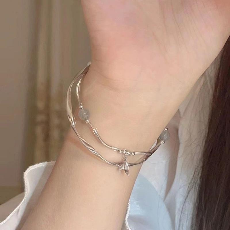 Fishtail Bracelet Female Mobius Ring Bracelet Ins Light Luxury Niche Design