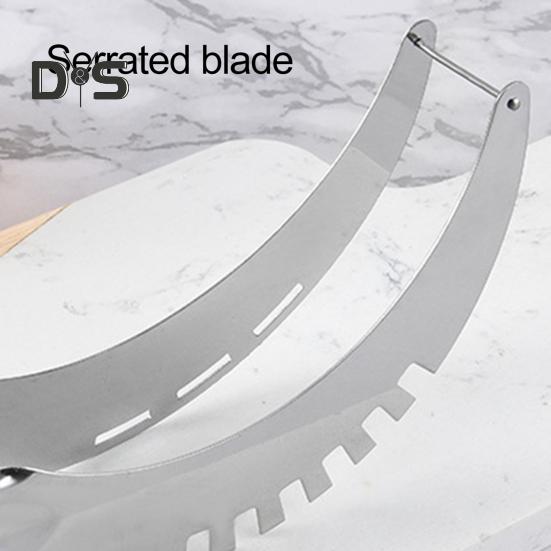 Слайсер для арбуза пищевой класс 304, противоскользящая пластиковая ручка, безопасная быстрая нарезка, резак для фруктов и дыни, режущий инструмент для нарезки, кухонные гаджеты