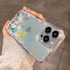 Butterfly and flower patternr Phone Case For IPhone 17 16 15 Pro Max 14 13 12 11 Plus 17e 16e Transparent Bumper Cover