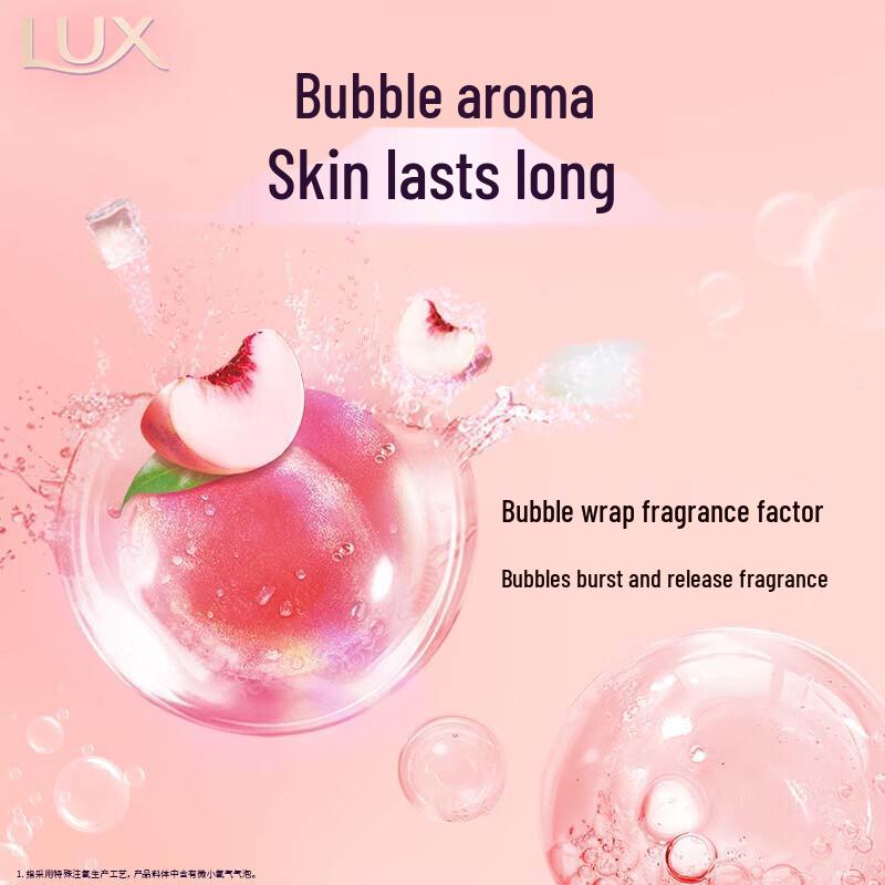 Lux Tipsy White Peach Bubble Body Wash