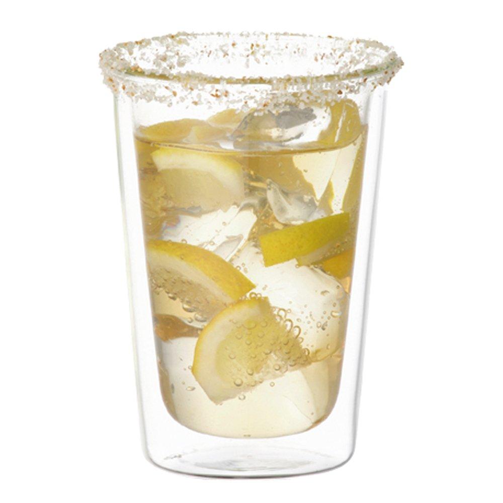 KINTO CAST Double Wall Cocktail Glass 290ml, Heat-Resistant Glass, Double-Walled, Microwave and Dishwasher Safe, Gift Item (21431)