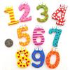 10pcs/set Number Large Cartoon Floral Wooden Fridge Magnet Decor for Baby Kids Educational Toys