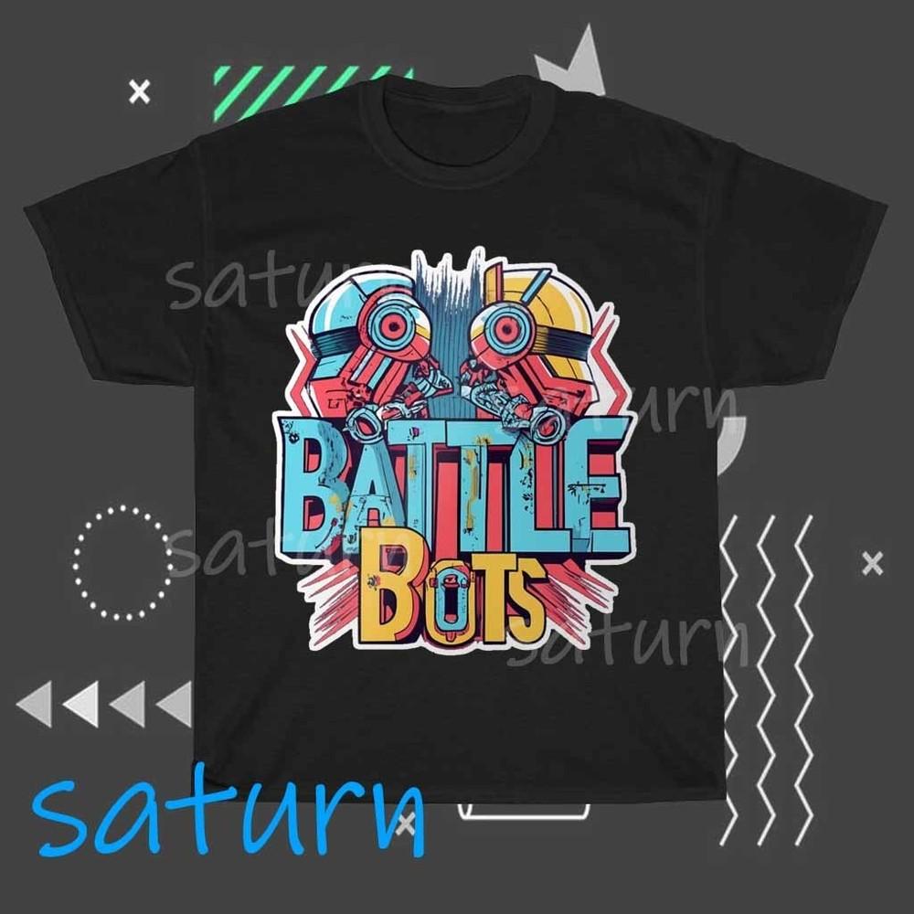 battle bots Logo T-Shirt Funny Size S to 5XL