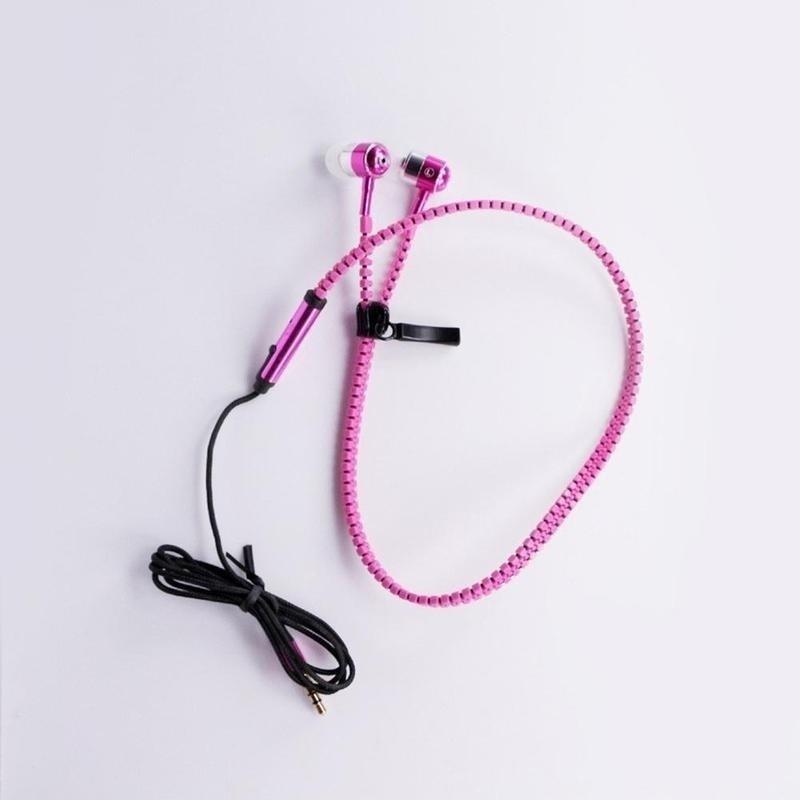 3,5 мм наушники-вкладыши на молнии СТЕРЕО наушники гарнитура + микрофон наушники крутые
