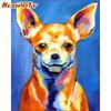RUOPOTY Frameless Picture Animals Diy Painting By Numbers Kit Modern Wall Art Canvas By Numbers Calligraphy Painting For Home Decors