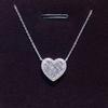 Великолепные ожерелья с подвеской в виде сердца с кристаллами циркония для женщин, элегантные женские вечерние аксессуары, подарки, универсальные модные ожерелья