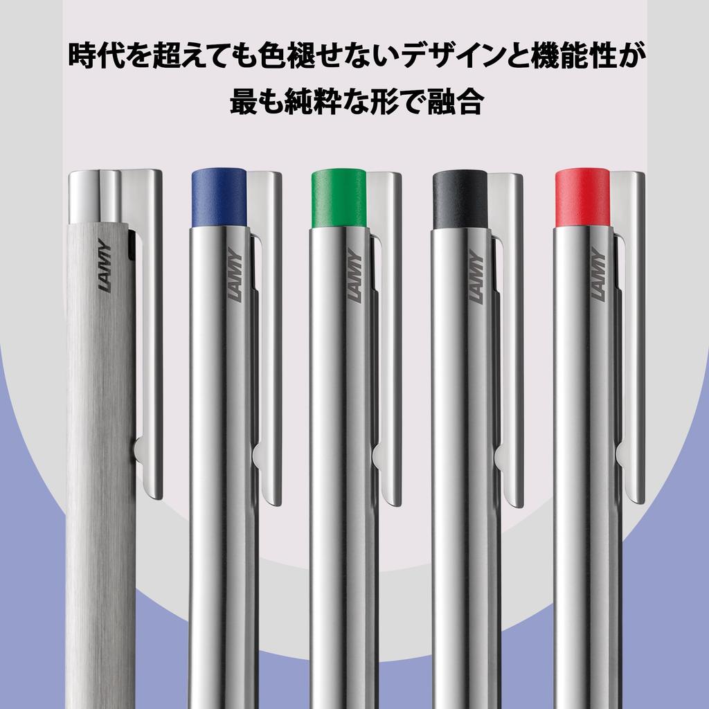 Lamy Логотип Матовая Черная Шариковая Ручка Прочный Корпус из Нержавеющей Стали Средний Наконечник (M)