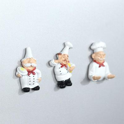 Декоративный Шеф-повар 3D Магнитный Держатель для Заметок Холодильник Магниты Наклейки на Доску Наклейка для Сообщений