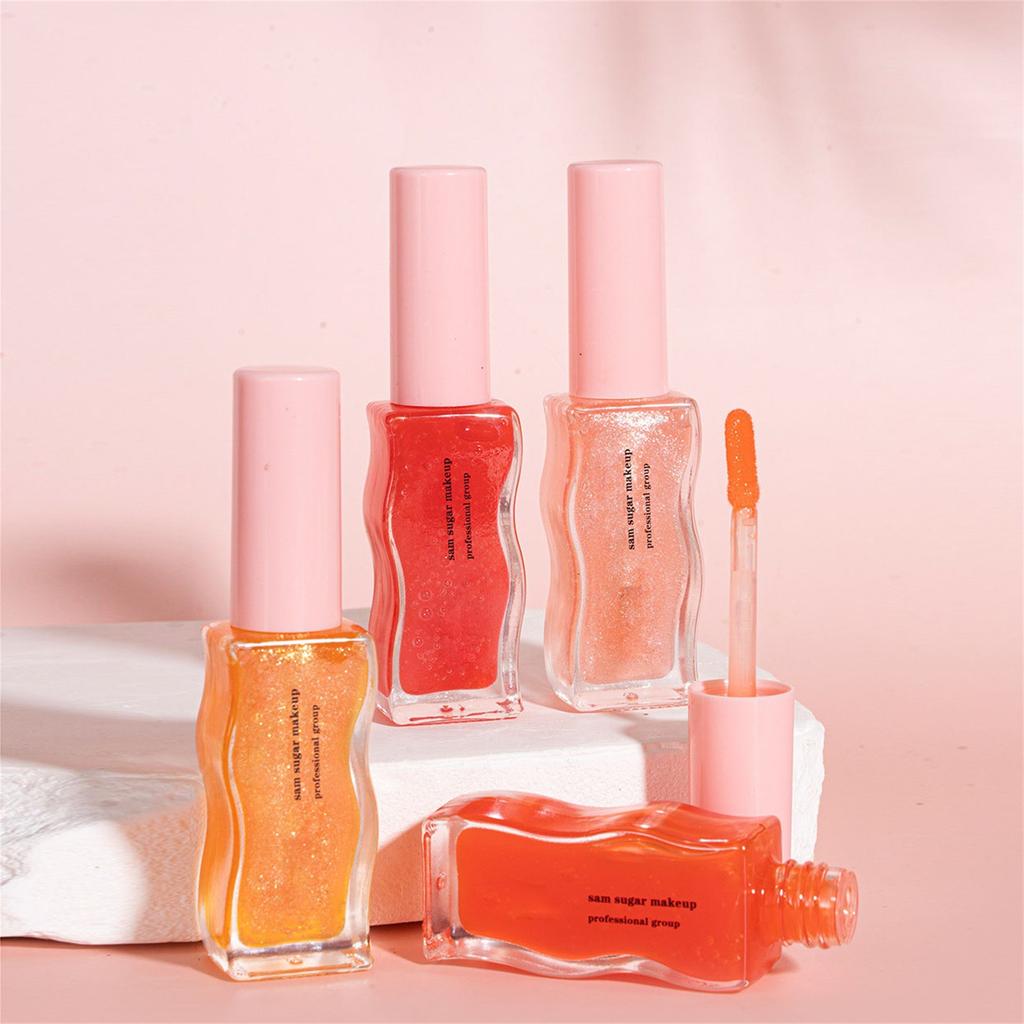 Fruit Honey Moisturizing Temperature Liquid Lipstick Honey Color Long Lasting Moistourizing Lip Makeup Lip Oil 8ml