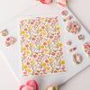 Бумага с водным переносом для глины для DIY-серьг из глины, Цветочный лист для переноса на глину, Бумага с цветами для керамической эмали, Декаль