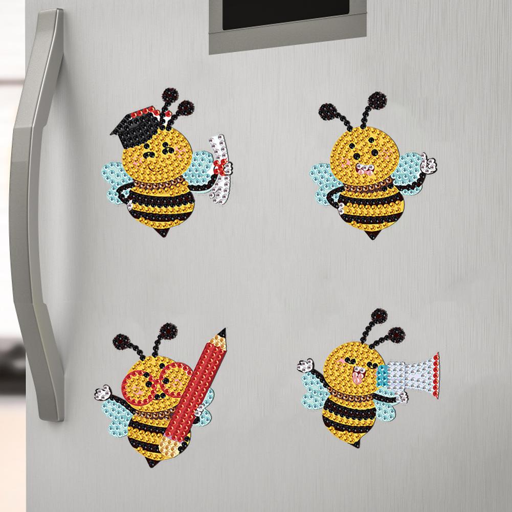 8 шт. 2D/плоские DIY Магниты Алмазная Живопись на Холодильник Магнитное Алмазное Искусство Декор Кристаллическое Искусство Поделка для Взрослых Новичков Домашний Декор