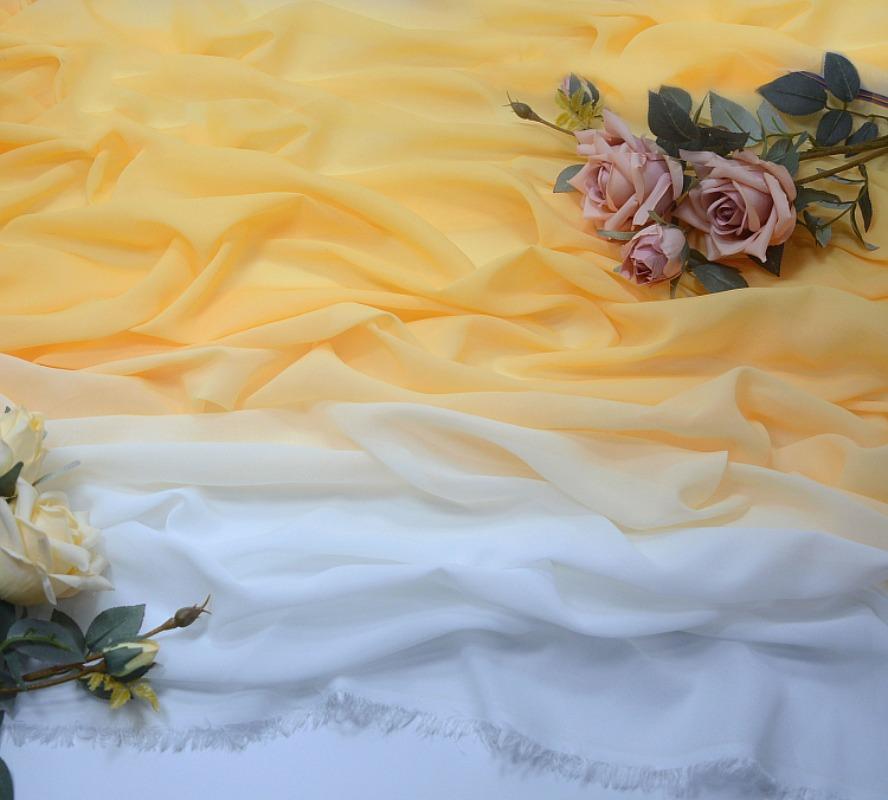 1x1,45 м многоцветная градиентная парча шелковая шифоновая ткань тюль ручная работа своими руками древнее ханьфу сценическое танцевальное платье свадебный декор ткань