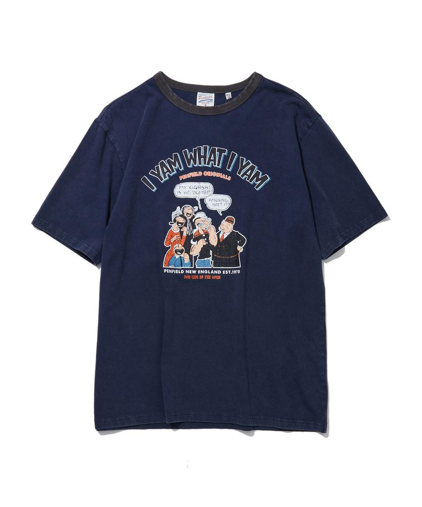 PENFIELD Серия Vintage I Я то, что я ем Футболка с коротким рукавом Темно-синий_Fs2Kt52U