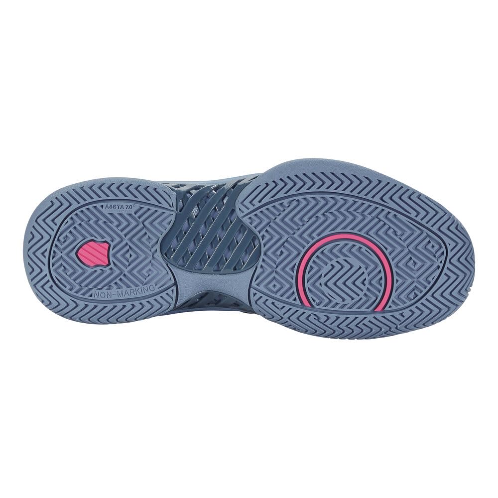 Теннисные кроссовки Dunlop Express Light 3 Tennis Dark Размер K-SWISS, Модель для всех покрытий, 2023FW, Серо-розовый, KS98562478GP, 24.5см