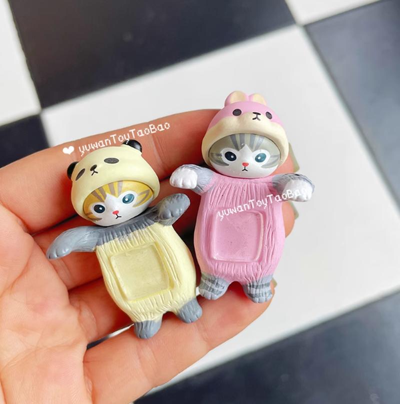 Новая Поза Кошки Лежащая Слепой Ящик Декоративная Мини-Фигурка Животное Костюм Фигурка Действия Модные Игрушки Для Фанатов Детей Сюрприз Подарок