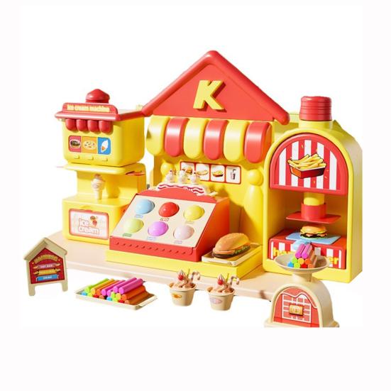 57 шт. набор цветного теста машина для приготовления мороженого игровой домик игрушки для детей возраст 45359