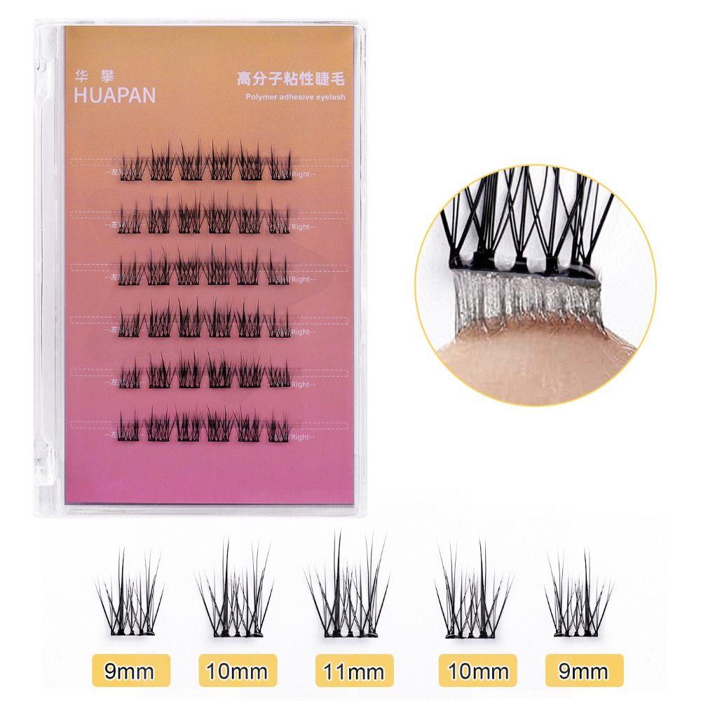 Мягкие пучки для наращивания ресниц, самоклеящиеся ресницы без клея, накладные ресницы, наращивание ресниц