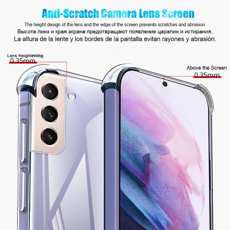 Силиконовый прозрачный чехол Luxur для телефона Samsung Galaxy S25 S24 S23 Ultra S22 S21 Plus S20 FE A55 A35 iPhone 16 15 14 13 12 11 Pro Max Cover