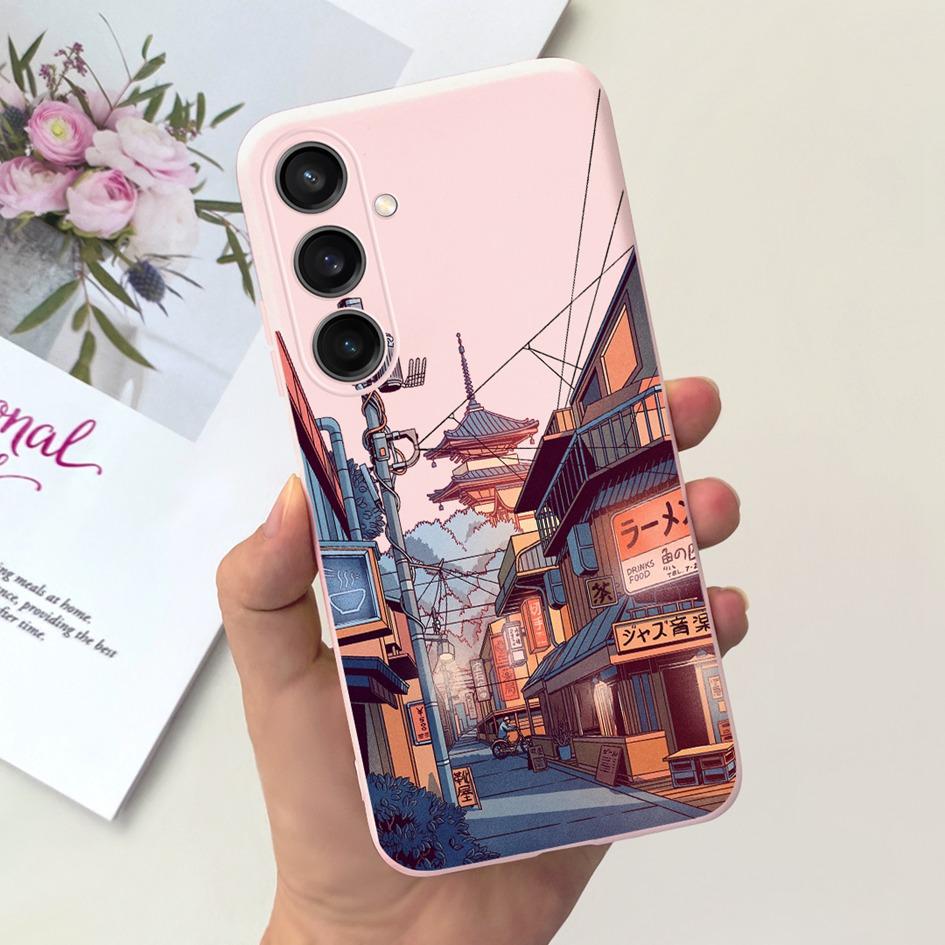 Чехол для Samsung Galaxy A25 2023 SM-A256B Популярный Цветочный Мультяшный Мягкий Силиконовый Funda Для Samsung A35 A25 5G A 25 Защитник
