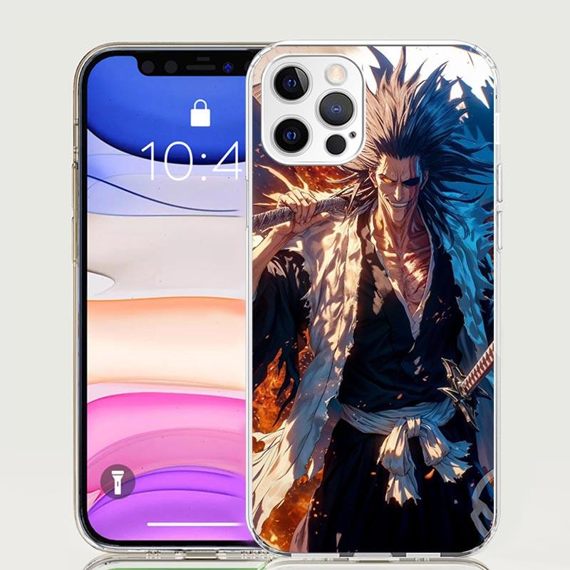 Чехол для телефона Bleach с изображением Зараки Кенпачи для iPhone 17 Air 16 15 Plus 11 14 Pro Max 13 Mini 12 7 8 + SE Узор Арт Индивидуальный чехол 17