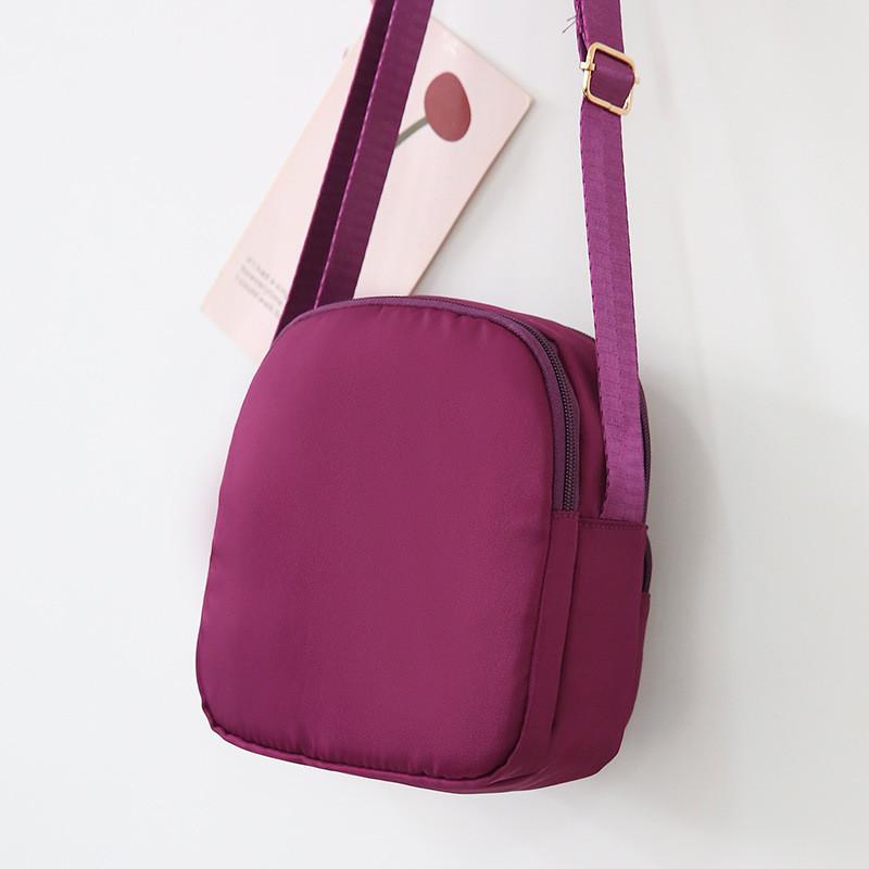 Маленькая женская сумка через плечо из ткани Оксфорд с застежкой-молнией для повседневного использования