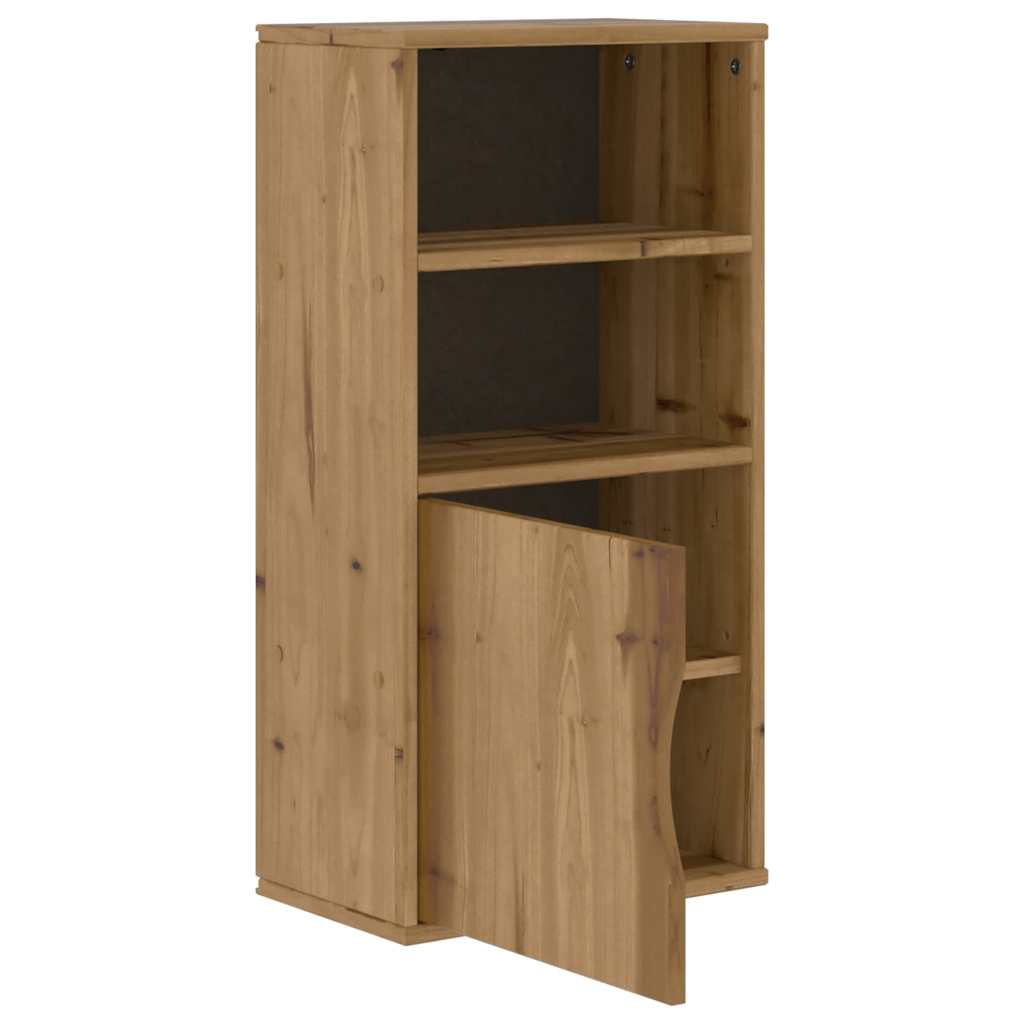 ODDA Side Table Cabinet 40 x 24 x 79 cm Solid Pine Wood