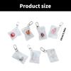 Chic Fruit Themed Clear Keychain Lovely Clear Fruit Bag Key Rings Unique Keychain Accessory Gift for Collectors