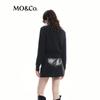 MO&Co. Color-Block Raglan Sleeve Wool Knit Cardigan