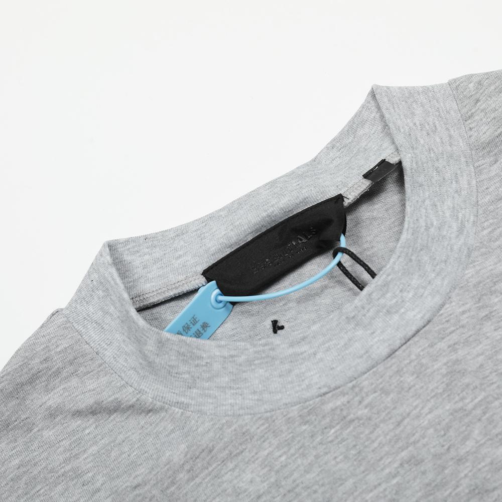 Fear Of God Essentials Футболка оверсайз с принтом букв сзади Мужская Женская Чистый хлопок Повседневная с коротким рукавом 3 цвета