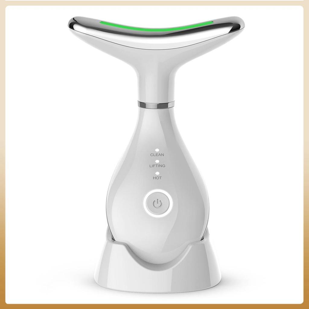 Трансграничный 7-цветный массажер для морщин на шее и вибрационный косметический прибор