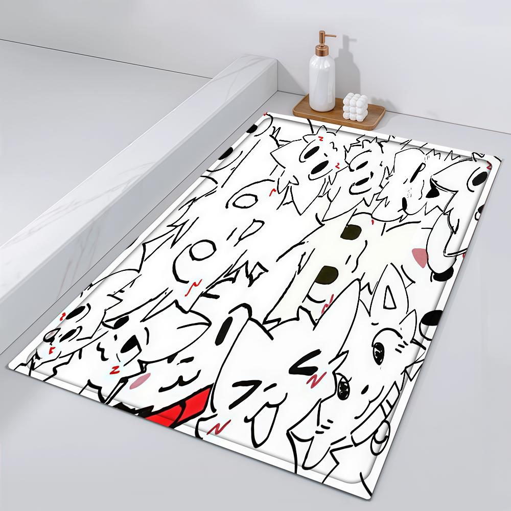 B-Boykisser Door Mat Bedside Entrance Bath Floor Cute Decoration Corridor Kawaii Door Mat Carpet Living Room Balcony