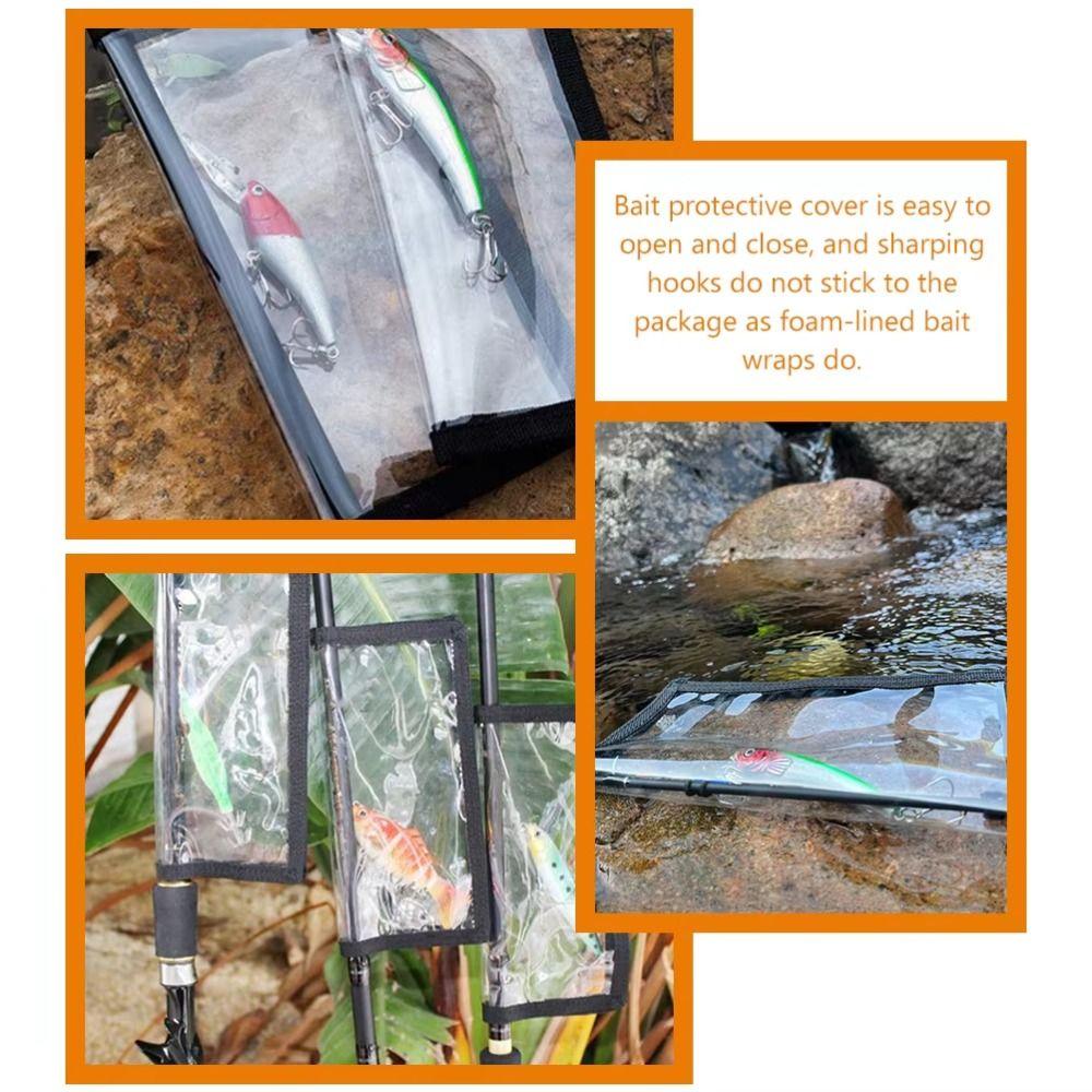 Transparent PVC Lure Bag Protective Case Hook Protective Wraps  Crankbaits Spoons