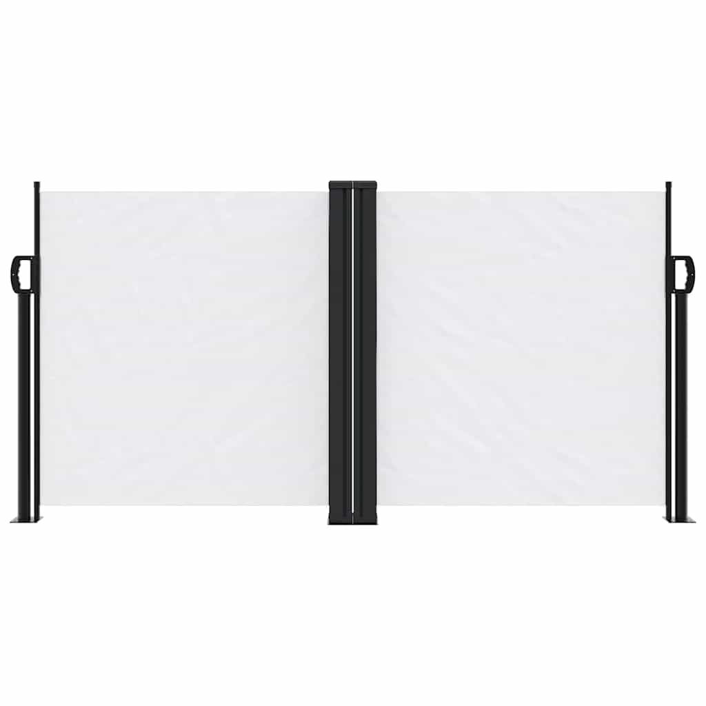 Retractable Side Awning White 120 x 1200 cm