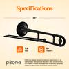 pInstruments Tenor Trombone Plastic PBONE1BLK