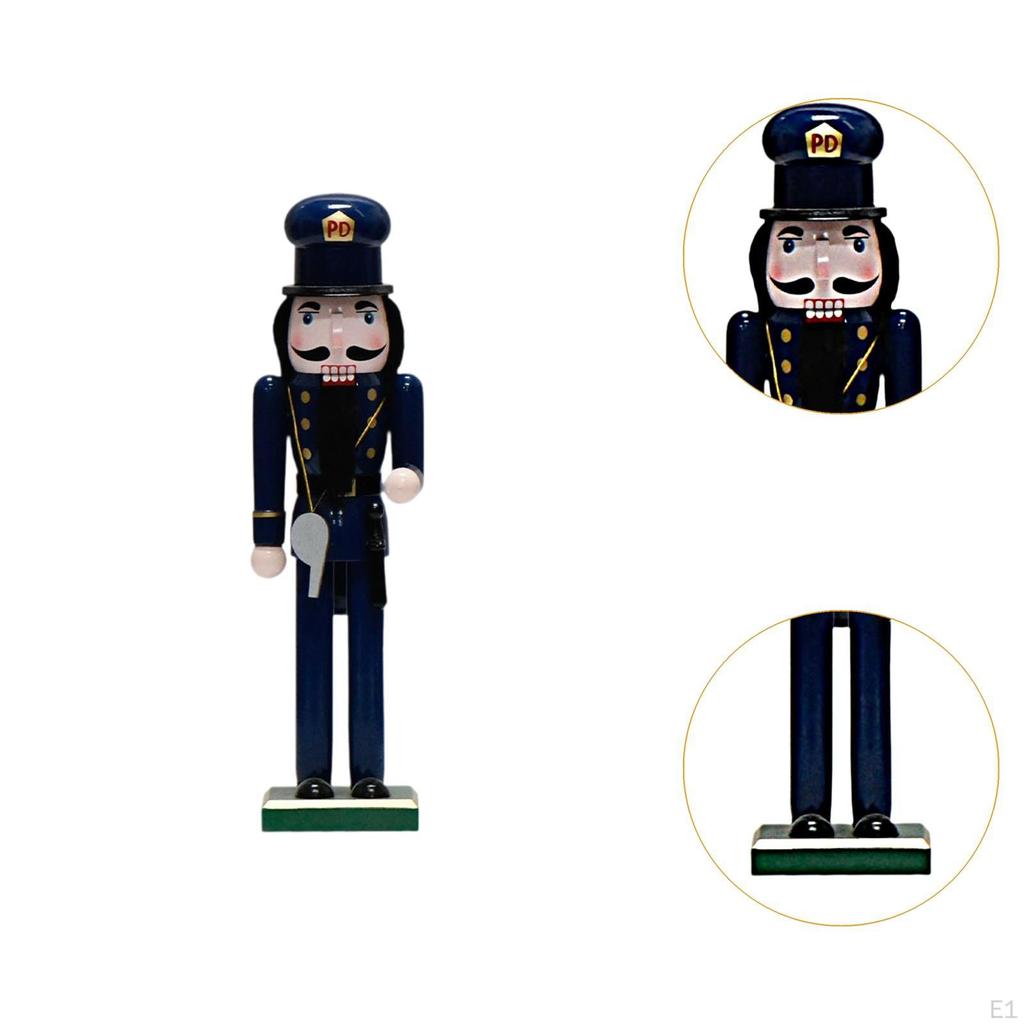 Рождественская фигурка Щелкунчика, расписанная вручную, кукольная витрина, праздничная статуэтка, кукольная игрушка