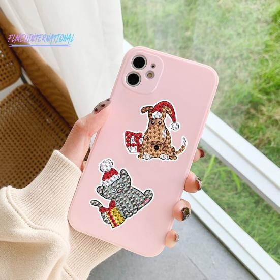 1 комплект, наклейка с алмазной живописью, набор рождественских наклеек «сделай сам», устойчивая к выцветанию наклейка со стразами для детей и взрослых