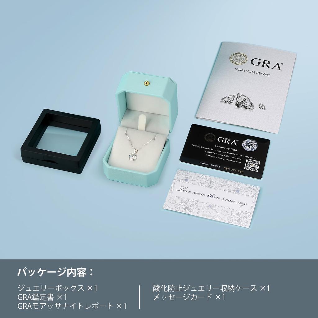 Ожерелье для одного D Color 4 Claw Sparkling 925 гипоаллергенный в подарочной коробке подарок на день рождения аксессуары KRKC&CO для женщин, бриллиант, муассанит, 3,0 карата и