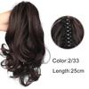 10-дюймовый зажим для наращивания хвостиков, волнистые хвостики, волосы, синтетические светлые волосы, натуральное наращивание, заколка для волос для женщин, повседневная одежда