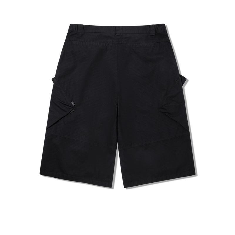 Спортивные минималистичные однотонные повседневные шорты унисекс коллаборации Li Ning X Takashiya, черные AKQV035-2