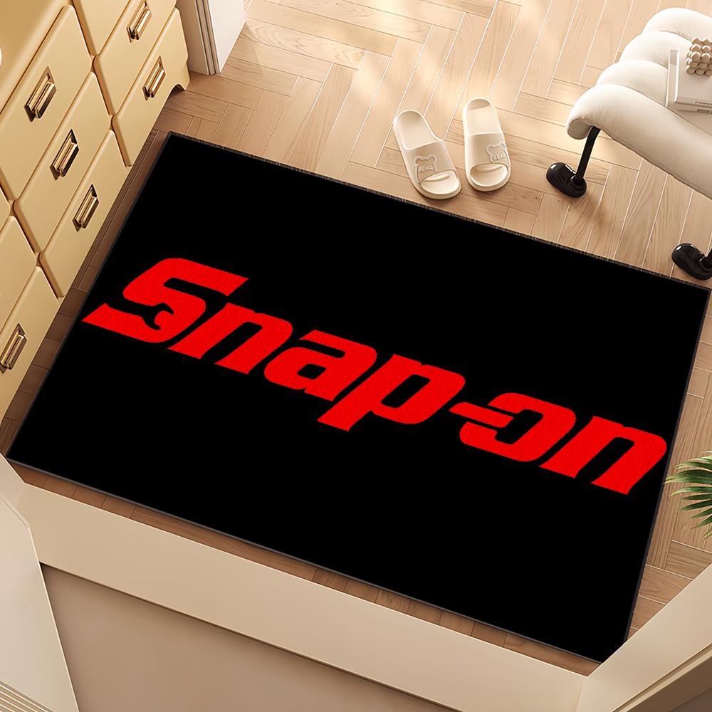 Brand S-snap on tools logo small carpet For House Bedroom Decoration Kitchen Bath Super Absorbent Rug Carpet Foot Non-slip