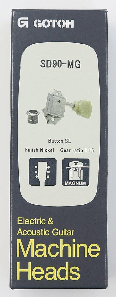Колки GOTOH для гитары, Magnum Lock, 3+3, Никель (20322NYX) SD90-MG-SL-3+3-N