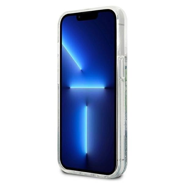 Guess Guhcp13Llflsn Iphone 13 Pro / 13 6.1 Green/Green Hardcase Flower Liquid Glitter