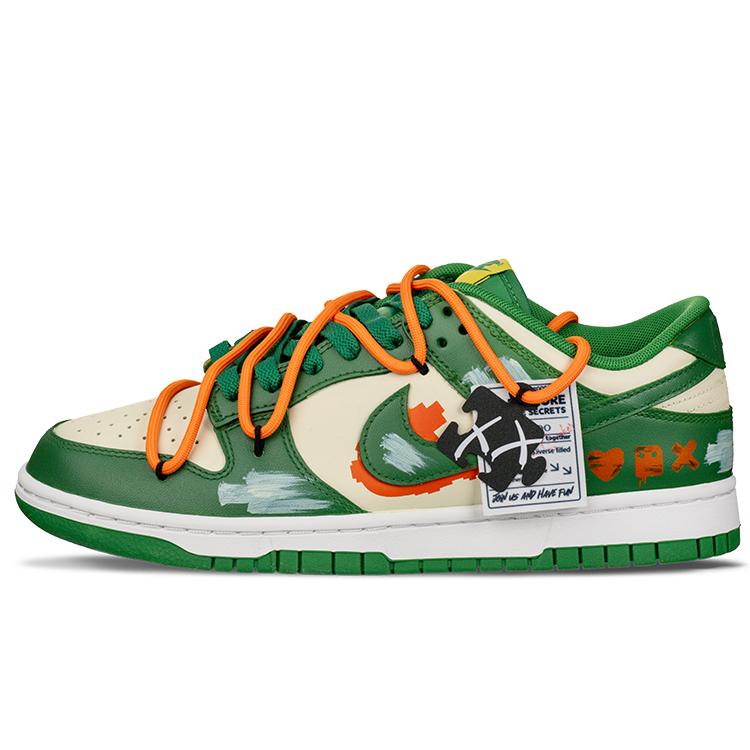 Nike Кроссовки Dunk Low Skateboard Мужские Оранжево-Зеленые DD1391-300(Команда62-)