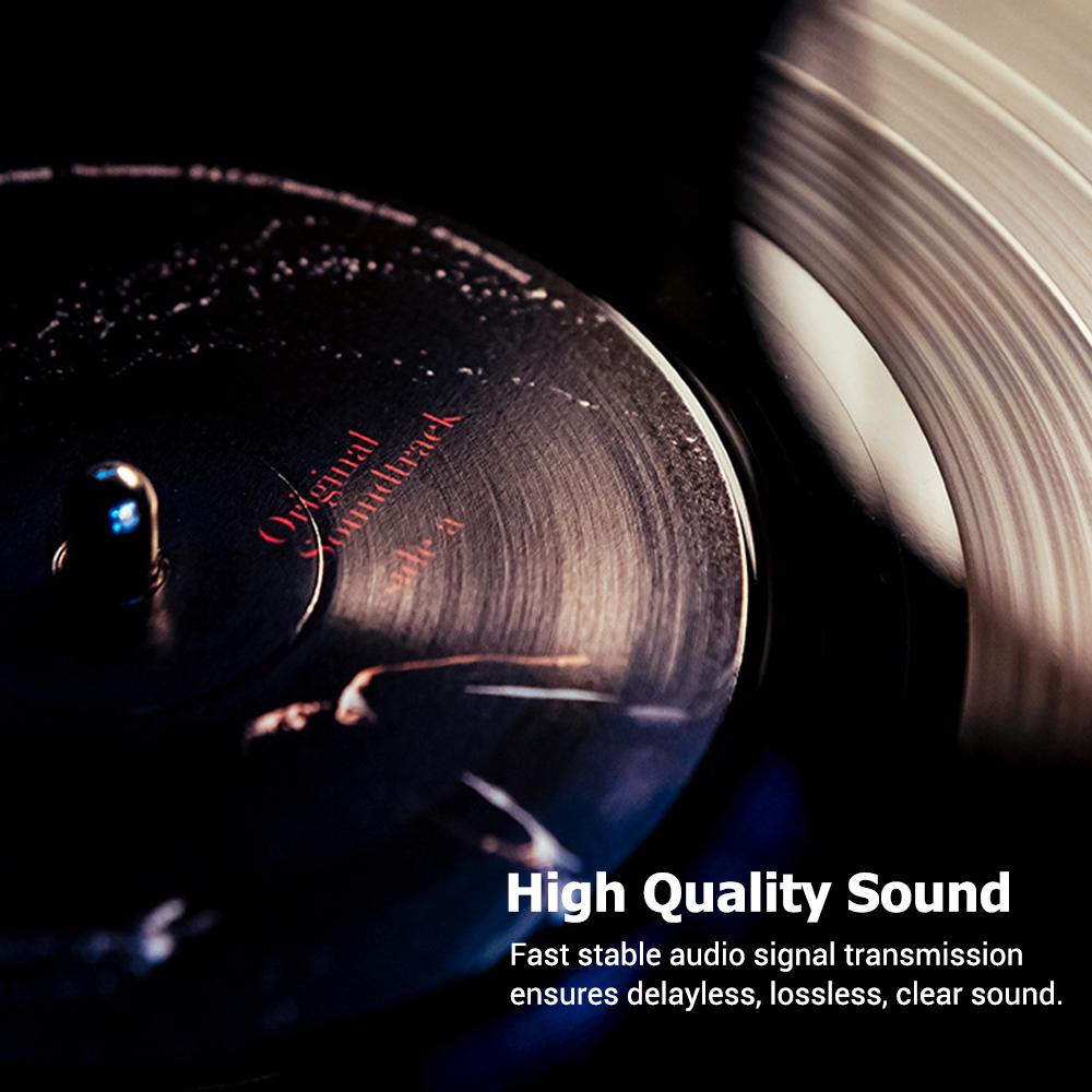 BT 5.0 Transmitter Receiver 2 In 1 Wireless Audio Adapter (3.5mm RCA Optical AUX) with LED